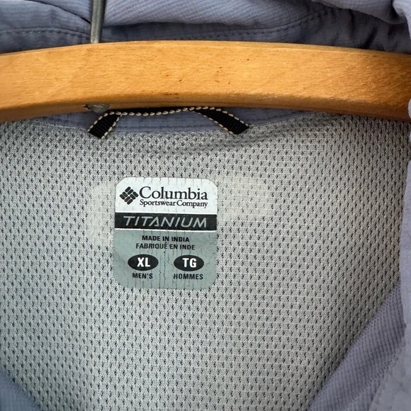 COLUMBIA Titanium omni shade long sleeve gray light USXL sports hiking camping - Picture 3 of 7